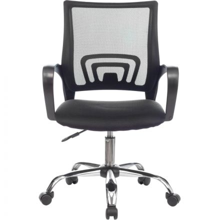 Кресло VB_Бюрократ CH-695NLT/SL ткань черн TW-11/сетка черн TW-01 хром