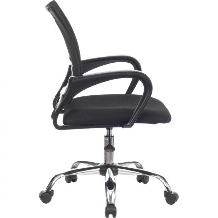 Кресло VB_Бюрократ CH-695NLT/SL ткань черн TW-11/сетка черн TW-01 хром