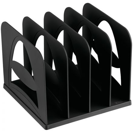 Лоток-сортер вертикальный СТАММ, сборный, 4 отделения, черный Лоток-сортер вертикальный СТАММ, сборный, 4 отделения, черный