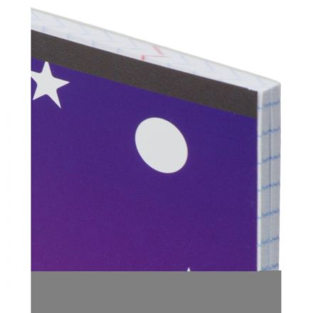 Тетрадь общая А5 48л №1School Magic stars фиол.,клет,скреп, ВД-лак Тетрадь общая А5 48л №1School Magic stars фиол.,клет,скреп, ВД-лак