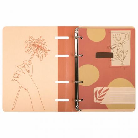 Тетрадь на кольцах А5 160х212 мм, 120 листов, картон, фольга, клетка, BRAUBERG, "Pretty woman", 404736 Тетрадь на кольцах А5 160х212 мм, 120 листов, картон, фольга, клетка, BRAUBERG, "Pretty woman", 404736