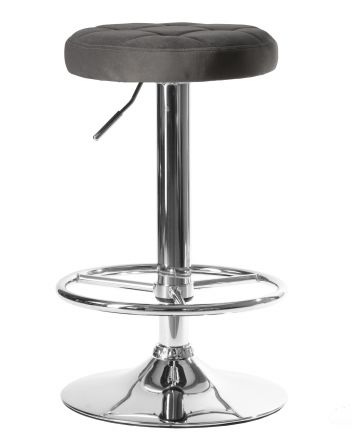Табурет барный DOBRIN BRUNO, серый велюр (MJ9-75) Табурет барный DOBRIN BRUNO, серый велюр (MJ9-75)