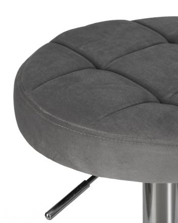 Табурет барный DOBRIN BRUNO, серый велюр (MJ9-75) Табурет барный DOBRIN BRUNO, серый велюр (MJ9-75)