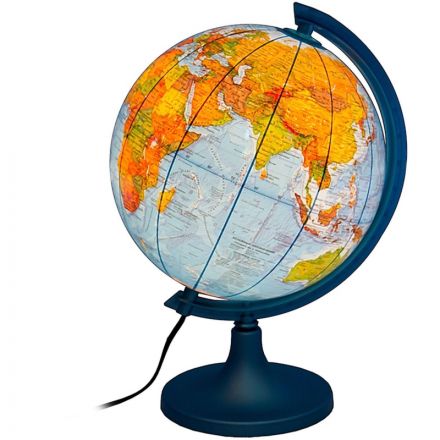 Глобус Физический Полит 25см с подсветк ОСН1234012 Глобус Физический Полит 25см с подсветк ОСН1234012
