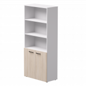 Шкаф полузакрытый Everprof EVO 800х383x1835 Белый/Дуб Соната