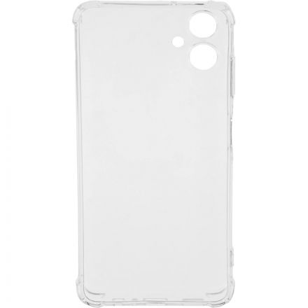 Чехол накладка PERO силикон для Samsung A06 прозрачный усиленный