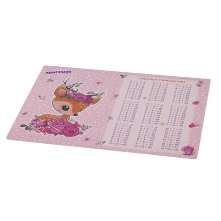 Настольное покрытие ЮНЛАНДИЯ, А3+, пластик, 46x33 см, "Fawn", 270395 Настольное покрытие ЮНЛАНДИЯ, А3+, пластик, 46x33 см, "Fawn", 270395