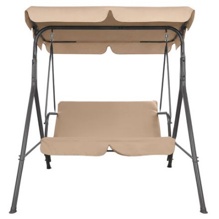 Качели садовые NOSTRESS (НОСТРЕСС) RELAX SC-001, 2 места, Ш140хГ110хВ153 см, мягкое сиденье, бежевый, 680053 Качели садовые NOSTRESS (НОСТРЕСС) RELAX SC-001, 2 места, Ш140хГ110хВ153 см, мягкое сиденье, бежевый, 680053
