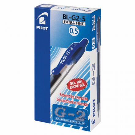 Ручка гелевая автоматическая с грипом PILOT G-2, СИНЯЯ, корпус прозрачный, узел 0,5 мм, линия письма 0,3 мм, BL-G2-5 Ручка гелевая автоматическая с грипом PILOT G-2, СИНЯЯ, корпус прозрачный, узел 0,5 мм, линия письма 0,3 мм, BL-G2-5