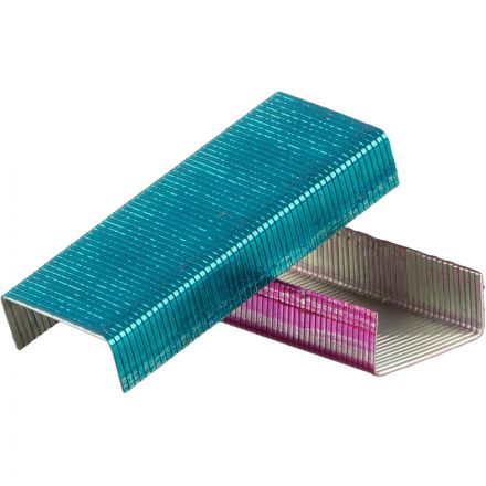 Скобы для степлера №24/6 Attache цветные, оцинкованные,1000 шт в карт.уп Скобы для степлера №24/6 Attache цветные, оцинкованные,1000 шт в карт.уп