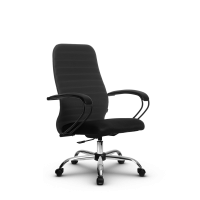 Кресло Метта SU-CP-10P темно-серое/черное Ch