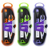 Готовальня Berlingo "Optimum", 5 предметов, циркуль 135мм, пластиковый футляр Готовальня Berlingo "Optimum", 5 предметов, циркуль 135мм, пластиковый футляр