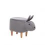 Пуф Leset Rabbit COMBI V32 серый, Ткань Велюр
