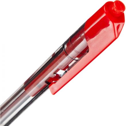 Ручка шариковая автомат. Deli Arrow д.ш.0,7мм лин 0,35мм крас EQ01340 Ручка шариковая автомат. Deli Arrow д.ш.0,7мм лин 0,35мм крас EQ01340