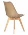 Стул обеденный DOBRIN JERRY SOFT, ножки светлый бук, цвет сиденья бежевый (GR-03) Стул обеденный DOBRIN JERRY SOFT, ножки светлый бук, цвет сиденья бежевый (GR-03)