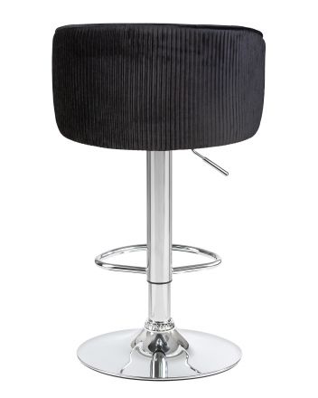 Стул барный DOBRIN DARCY, черный велюр (1922-21) Стул барный DOBRIN DARCY, черный велюр (1922-21)