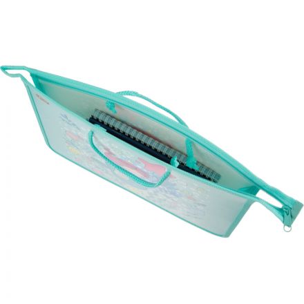 Папка для тетрадей №1School Русалка А4 на молн с ручкам,пластик, 45мм,ПТ-15 Папка для тетрадей №1School Русалка А4 на молн с ручкам,пластик, 45мм,ПТ-15