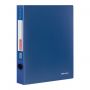 Папка на 2 кольцах BRAUBERG "Стандарт", 40 мм, синяя, до 300 листов, 0,9 мм, 221617
