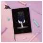 Ежедневник недатированный, А5, 136л., кожзам, MESHU "Magic. Ice cream", тон. блок, аппликация с анимированным изображением, закладка-ляссе