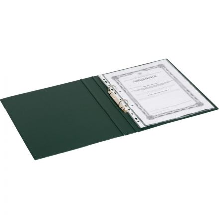 Папка на 2-х кольцах Bantex 35 мм темно-зеленая до 200 листов Папка на 2-х кольцах Bantex 35 мм темно-зеленая до 200 листов