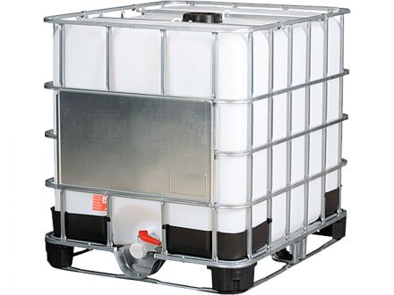 Емкость п/э куб. 1000л востановленная на комбинированном поддоне Емкость п/э куб. 1000л востановленная на комбинированном поддоне
