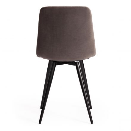 Стул Чилли Х/Chilly X (мод. 7096-1) (1шт.в упаковке) ткань/металл, 45x53х88 см, высота до сиденья 50 см, темно-серый barkhat 14/черный