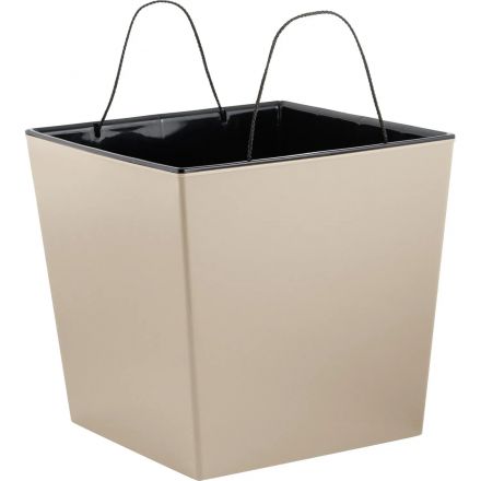 Горшок д/цветов InGreen London CUBE 11,6л c дренаж.встав,минд.IG780110006