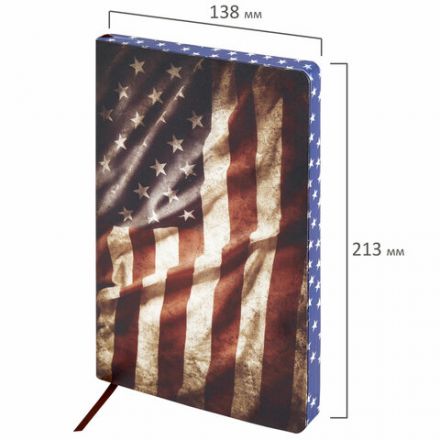 Ежедневник недатированный А5 (138х213 мм), BRAUBERG VISTA, под кожу, гибкий, 136 л., "Independence", 112006 Ежедневник недатированный А5 (138х213 мм), BRAUBERG VISTA, под кожу, гибкий, 136 л., "Independence", 112006