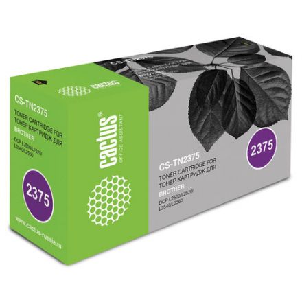 Картридж лазерный CACTUS (CS-TN2375) для BROTHER HL-L2300DR/2340DWR/DCP-L2500, ресурс 2600 стр. Картридж лазерный CACTUS (CS-TN2375) для BROTHER HL-L2300DR/2340DWR/DCP-L2500, ресурс 2600 стр.