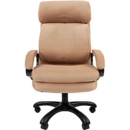 Кресло VT_Chairman Home 505 ткань Т-10 бежевый (черный пластик) Кресло VT_Chairman Home 505 ткань Т-10 бежевый (черный пластик)