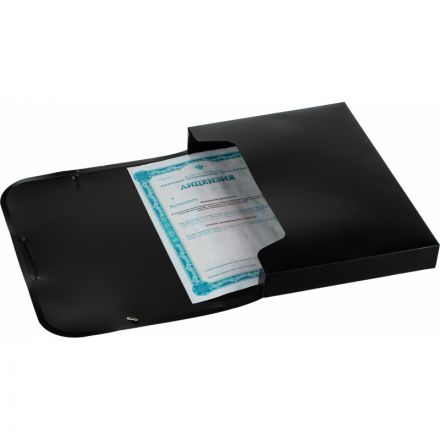 Папка-короб на резинках Attache А4 пластиковая черная (0.45 мм, до 350 листов) Папка-короб на резинках Attache А4 пластиковая черная (0.45 мм, до 350 листов)