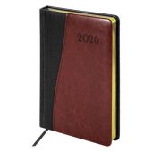 Ежедневник датированный 2026, А5, 138x213 мм, BRAUBERG "Cayman", под кожу, черный/коричневый, 117045 Ежедневник датированный 2026, А5, 138x213 мм, BRAUBERG "Cayman", под кожу, черный/коричневый, 117045