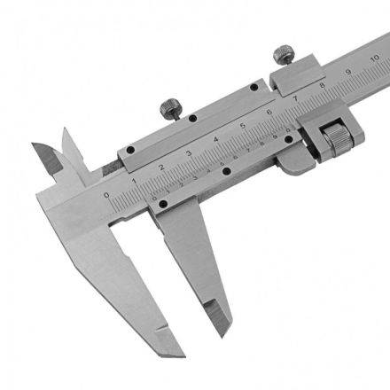 Штангенциркуль металлический 20 см с глубиномером Штангенциркуль металлический 20 см с глубиномером