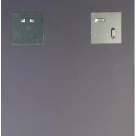 Зеркало МГЛ_настенное 120Б (400x1200) багет ПВХ металлик