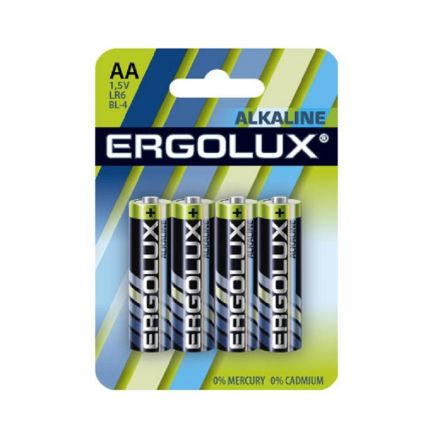 Батарейки Ergolux AA/LR 6 Alkaline BL-4 (LR 6 BL-4, 1.5В)(4 шт в уп.) Батарейки Ergolux AA/LR 6 Alkaline BL-4 (LR 6 BL-4, 1.5В)(4 шт в уп.)