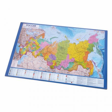 Коврик-подкладка настольный для письма (590х380 мм), с картой России, BRAUBERG, 236776 Коврик-подкладка настольный для письма (590х380 мм), с картой России, BRAUBERG, 236776