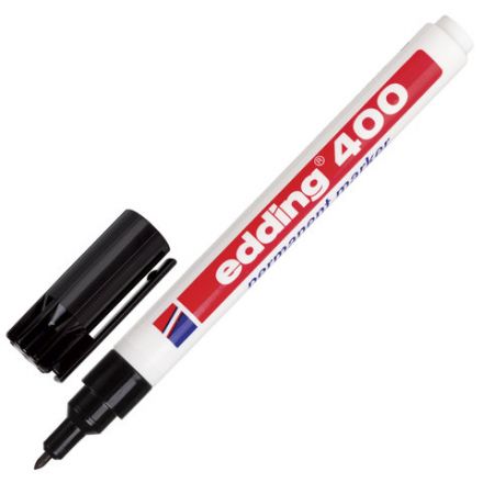 Маркер перманентный (нестираемый) EDDING 400, ЧЕРНЫЙ, ЗАПРАВЛЯЕМЫЙ, тонкий наконечник, 1 мм, E-400/1 Маркер перманентный (нестираемый) EDDING 400, ЧЕРНЫЙ, ЗАПРАВЛЯЕМЫЙ, тонкий наконечник, 1 мм, E-400/1