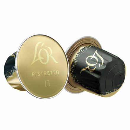 Кофе в алюминиевых капсулах L'OR "Espresso Ristretto" для кофемашин Nespresso, 10 порций, ФРАНЦИЯ, 4028609 Кофе в алюминиевых капсулах L'OR "Espresso Ristretto" для кофемашин Nespresso, 10 порций, ФРАНЦИЯ, 4028609