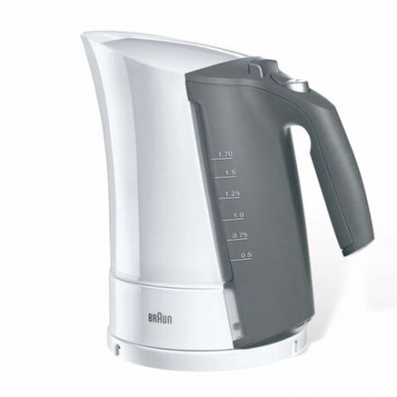 Чайник BRAUN WK-300, 1,7 л, 2200 Вт, закрытый нагревательный элемент, пластик, белый Чайник BRAUN WK-300, 1,7 л, 2200 Вт, закрытый нагревательный элемент, пластик, белый