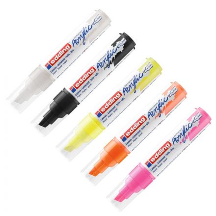 Набор акриловых маркеров Edding 5000 NEON. 5 шт. Карт. коробка Набор акриловых маркеров Edding 5000 NEON. 5 шт. Карт. коробка