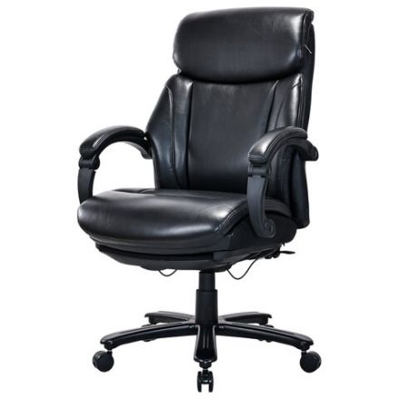 Кресло HAWASAN (ХАВАСАН) "Voyager HD-010", НАГРУЗКА до 180 кг, подножка, экокожа, черное, 532971 Кресло HAWASAN (ХАВАСАН) "Voyager HD-010", НАГРУЗКА до 180 кг, подножка, экокожа, черное, 532971