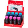 Точилка пластиковая с ластиком Faber-Castell "Combi" 1 отверстие, контейнер, ассорти Точилка пластиковая с ластиком Faber-Castell "Combi" 1 отверстие, контейнер, ассорти