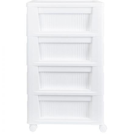 Комод BP_на колесах Velvet, 4 ящика,300х385х690 ММ (Белый) Комод BP_на колесах Velvet, 4 ящика,300х385х690 ММ (Белый)