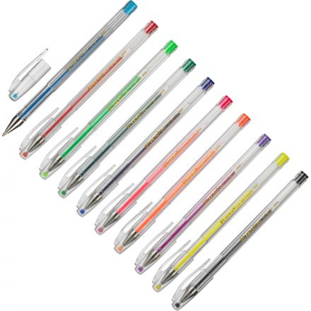 Набор гелевых ручек Beifa 10 цветов (толщина линии 0.5 мм) Набор гелевых ручек Beifa 10 цветов (толщина линии 0.5 мм)