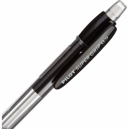 Карандаш механический Pilot H-185 0.5 мм в прозрачном черном корпусе с ластиком Карандаш механический Pilot H-185 0.5 мм в прозрачном черном корпусе с ластиком