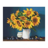 Алмазная мозаика ТРИ СОВЫ "Подсолнухи и сливы", 40*50см, холст, картонная коробка с пластиковой ручкой Алмазная мозаика ТРИ СОВЫ "Подсолнухи и сливы", 40*50см, холст, картонная коробка с пластиковой ручкой