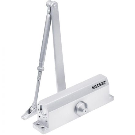 Доводчик дверной NOTEDO DC-180 легкий характер SILVER до 180кг серебро (10)