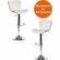 Стул барный AVIONIC (mod. KY712A), металл/экокожа, белый/хром, 2шт/уп
