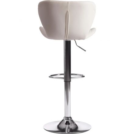 Стул барный AVIONIC (mod. KY712A), металл/экокожа, белый/хром, 2шт/уп