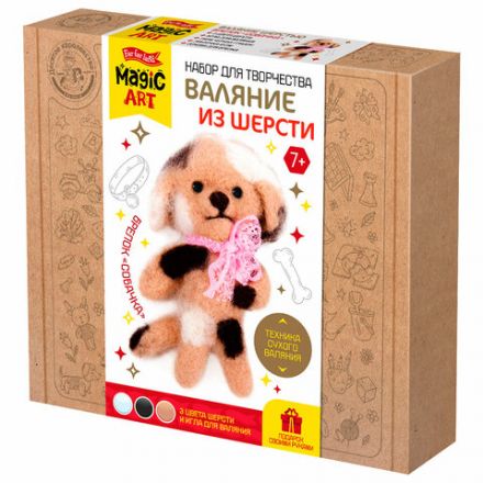 Набор для творчества "Валяние из шерсти", брелок, АССОРТИ, 10КОР Набор для творчества "Валяние из шерсти", брелок, АССОРТИ, 10КОР